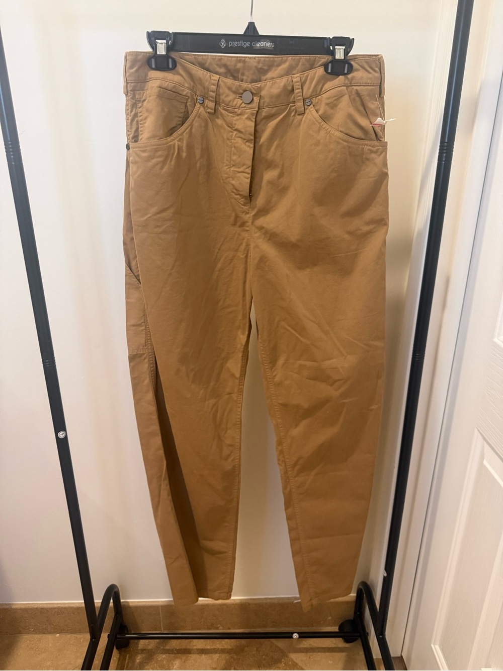 Women’s High-Rise Stretch Pants — Brown